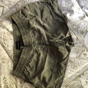 Cozy olive green shorts